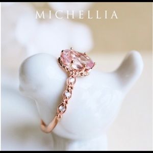 18k Rose Gold Morganite Ring